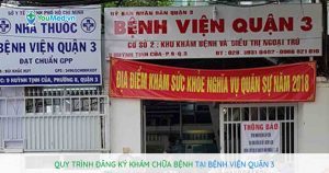 Quy trình đăng ký khám chữa bệnh tại Bệnh viện Quận 3