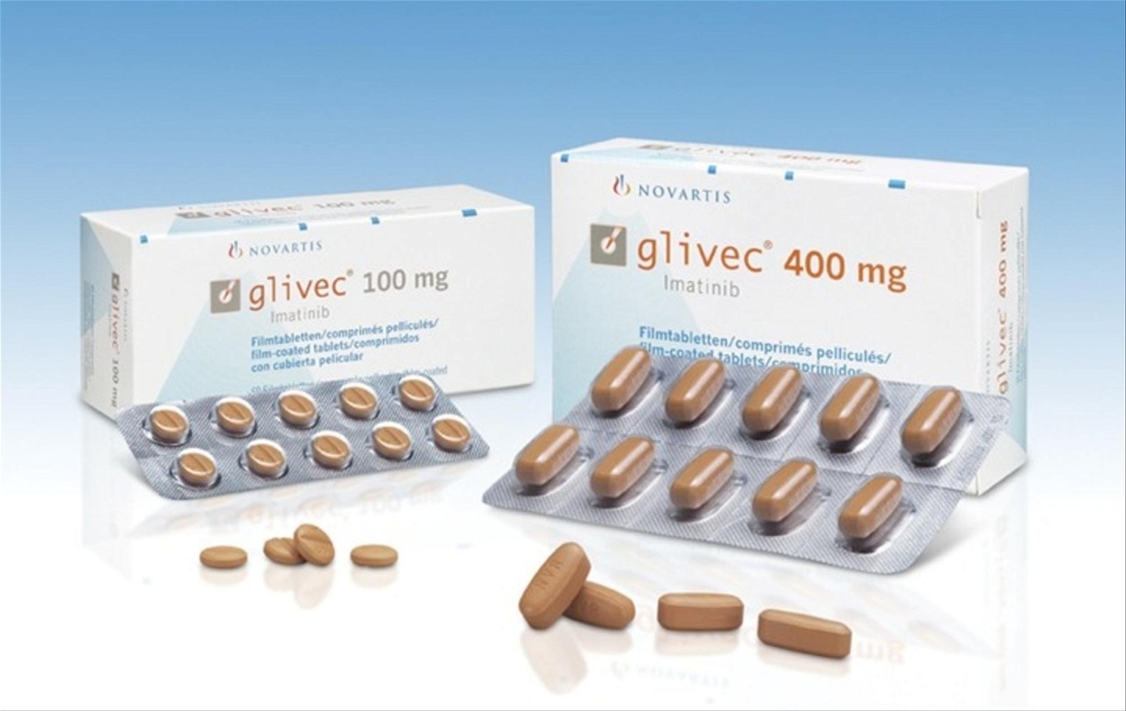 Hình ảnh thuốc Glivec 100mg và Glivec 400 mg