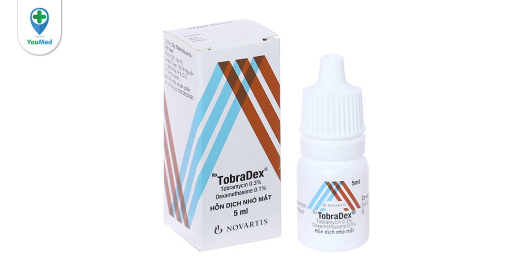 Thuốc nhỏ mắt Tobradex 5ml: giá, công dụng, liều dùng và những lưu ý