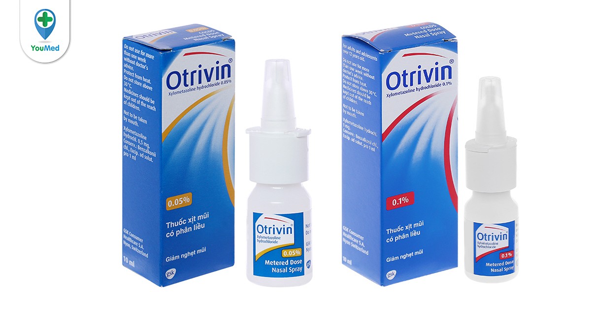 Thuốc nhỏ mũi Otrivin dạng xịt được sử dụng để điều trị những triệu chứng gì?
