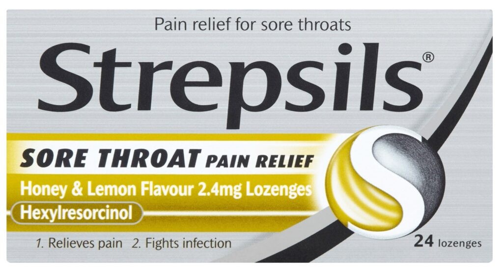Strepsils Sore Throat Pain Relief Honey Honey & Lemon Flavor 2.4mg