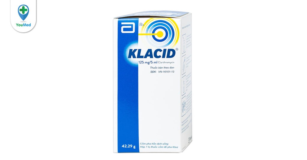 Thuốc Klacid (clarithromycin): Công dụng, cách dùng và lưu ý