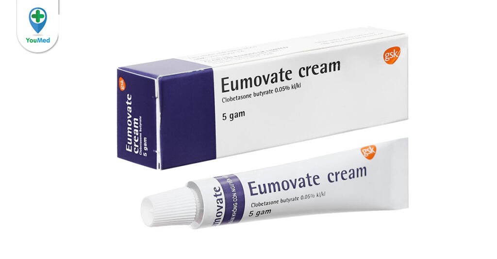 Eumovate (clobetasone butyrate 0,05%) là thuốc gì? Công dụng, cách dùng và lưu ý
