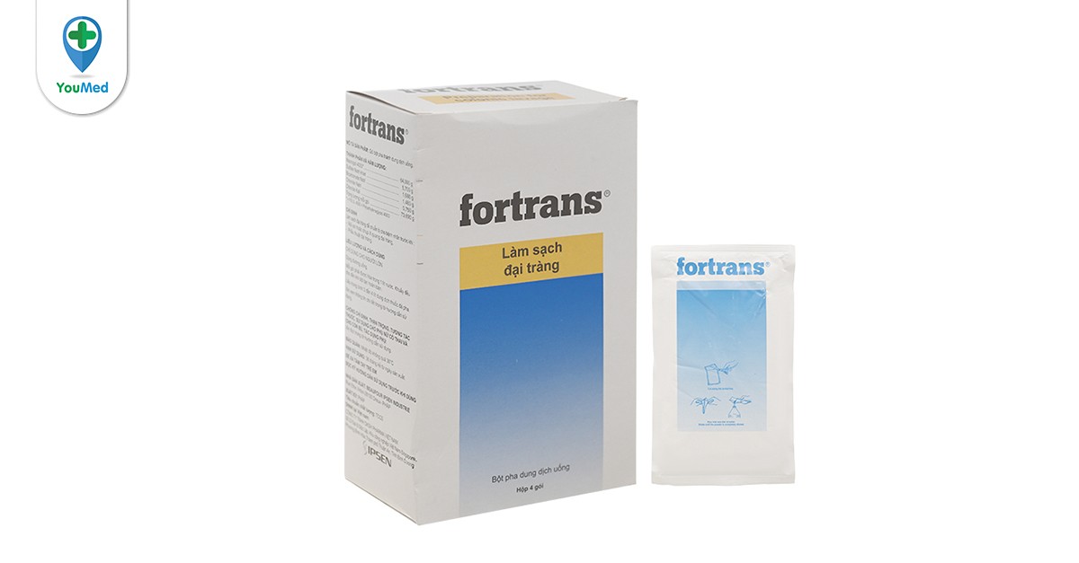 Những phản ứng phụ có thể xảy ra khi sử dụng thuốc xổ Fortrans là gì?
