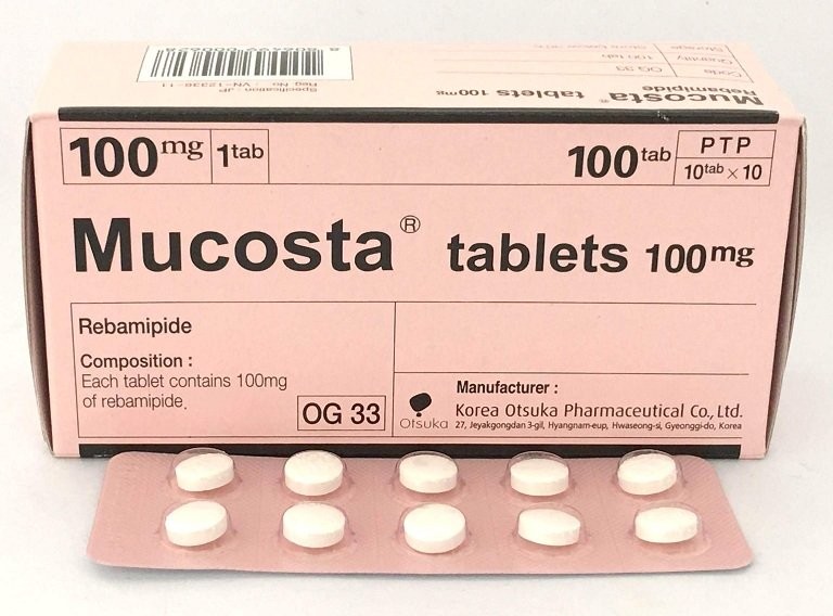 thuốc điều trị dạ dày Mucosta (Rebamipid)