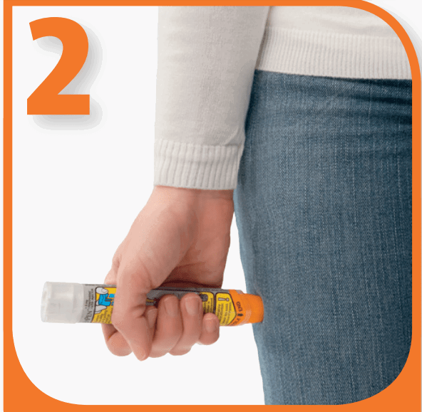 Cách sử dụng Bút tiêm tự động Epipen vào Epipen Jr 2