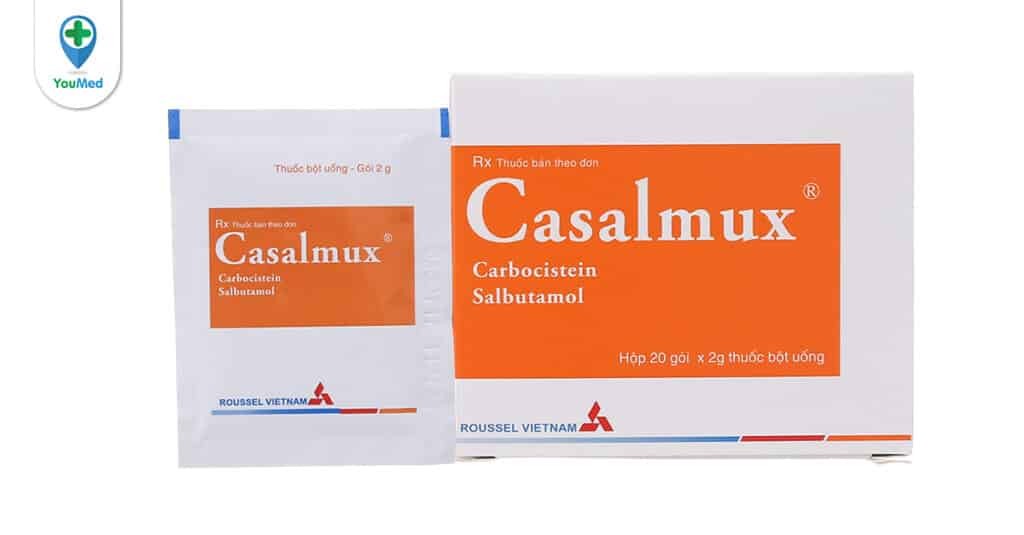 Những điều cần biết về thuốc Casalmux (carbocystein, salbutamol)