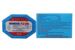 Thuốc Rhumenol Flu 500 (acetaminophen, loratadin, dextromethorphan)