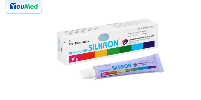 Kem bôi da SILKRON Dongkwang điều trị nhiễm khuẩn, nhiễm nấm (10g) 