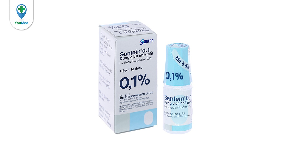 Thuốc nhỏ mắt Sanlein 0.1 có chỉ định điều trị những bệnh gì?
