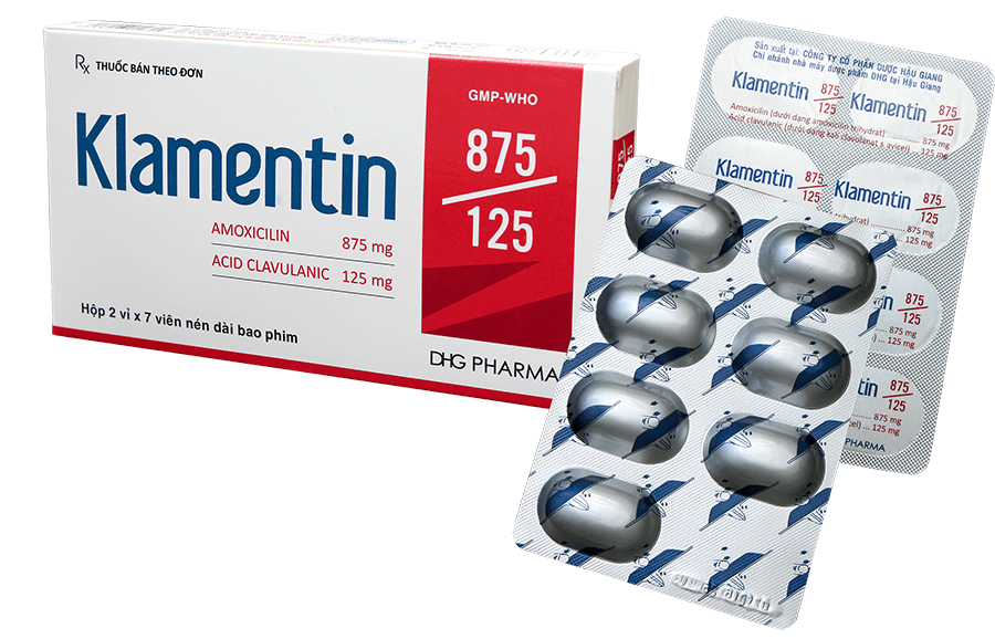 Thuốc Klamentin hàm lượng 875/125 mg