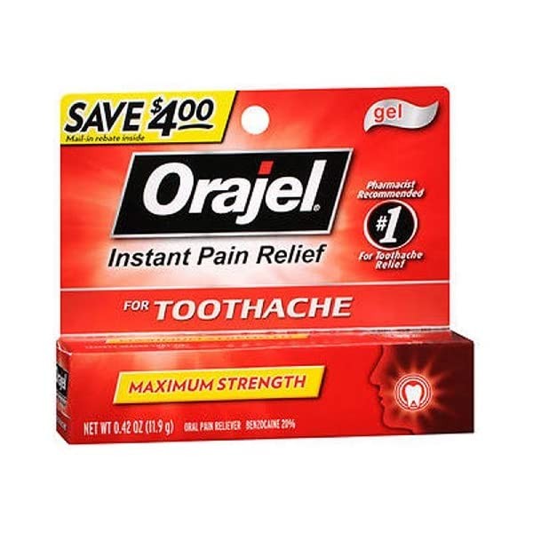 giảm đau răng bằng gel Orajel