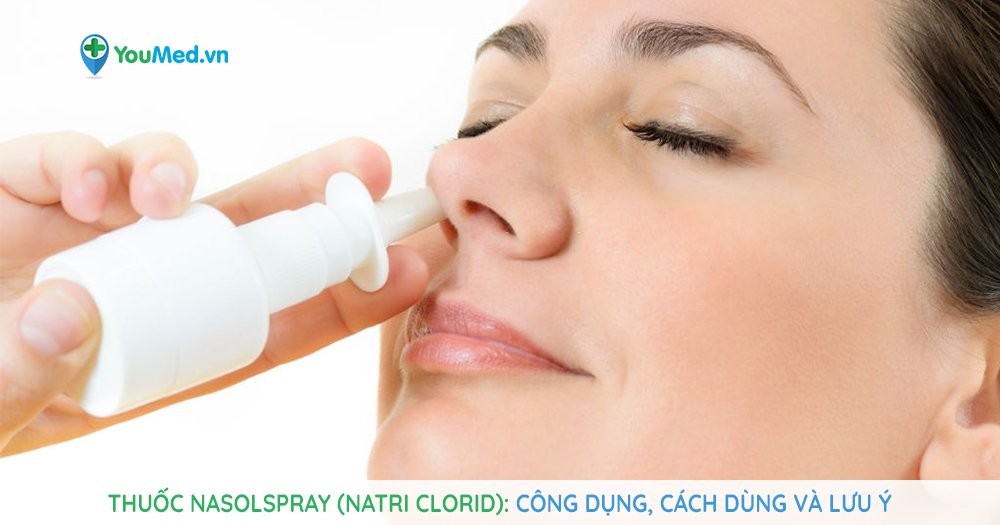 Thuốc xịt mũi Nasolspray (natri clorid)