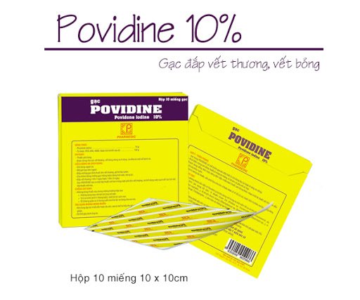 Povidine (povidon iod) đắp vết thương