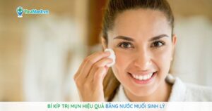 Cách sử dụng nước muối sinh lý trị mụn và những lưu ý quan trọng