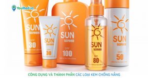 Công dụng và thành phần các loại kem chống nắng