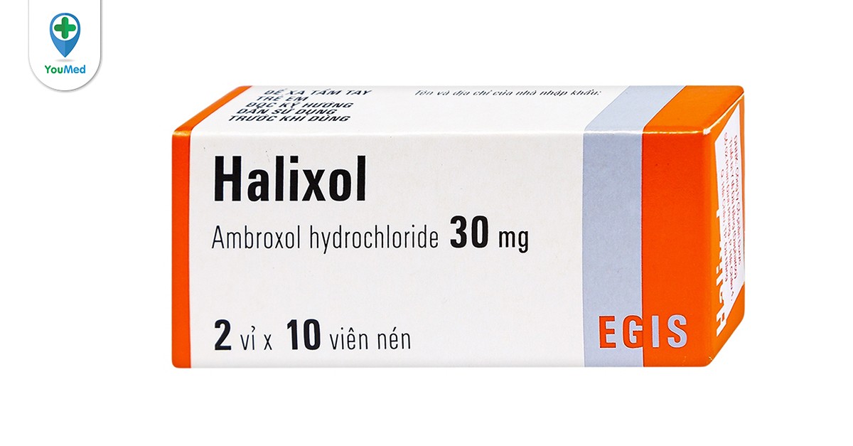Halixol có chứa thành phần của thuốc kháng sinh không?