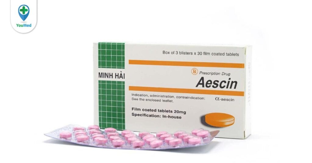 Aescin 20mg là thuốc gì? giá, công dụng và những lưu ý