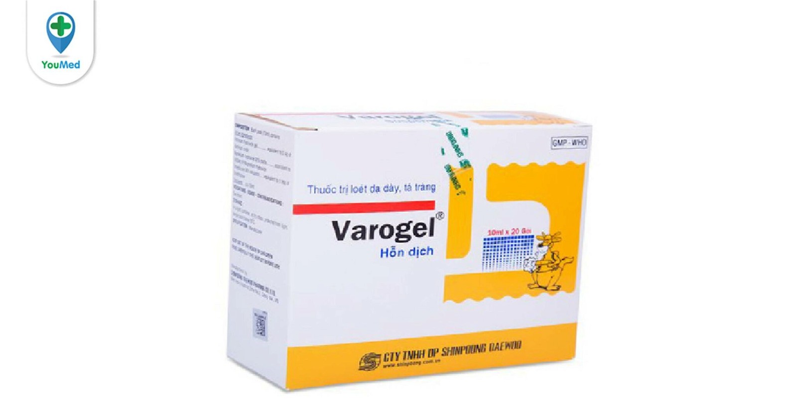 Hỗn dịch uống Varogel trong điều trị loét dạ dày và tá tràng