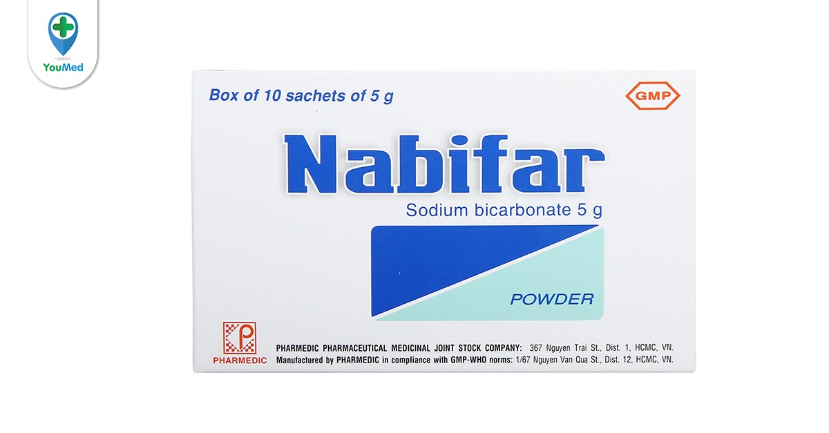 Sản phẩm natri bicarbonat 5g được sản xuất bởi công ty nào?