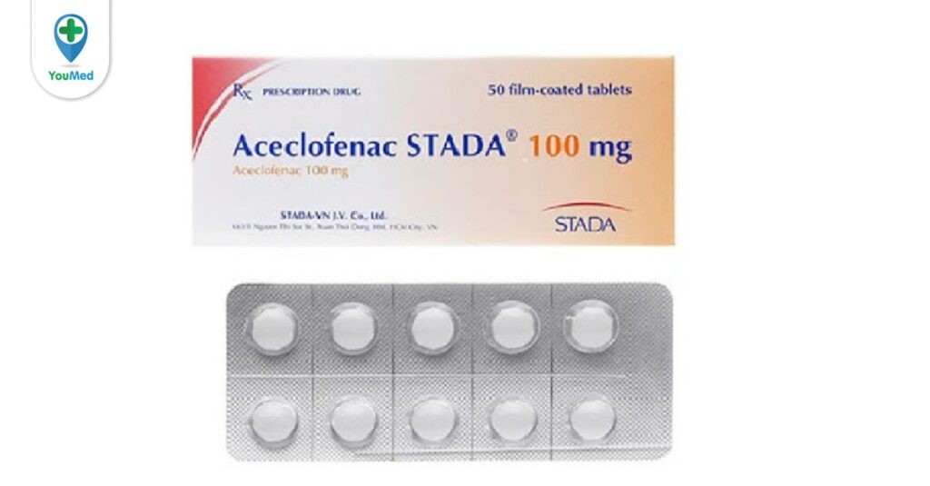 Aceclofenac STADA 100mg là thuốc gì? giá, công dụng, cách dùng hiệu quả
