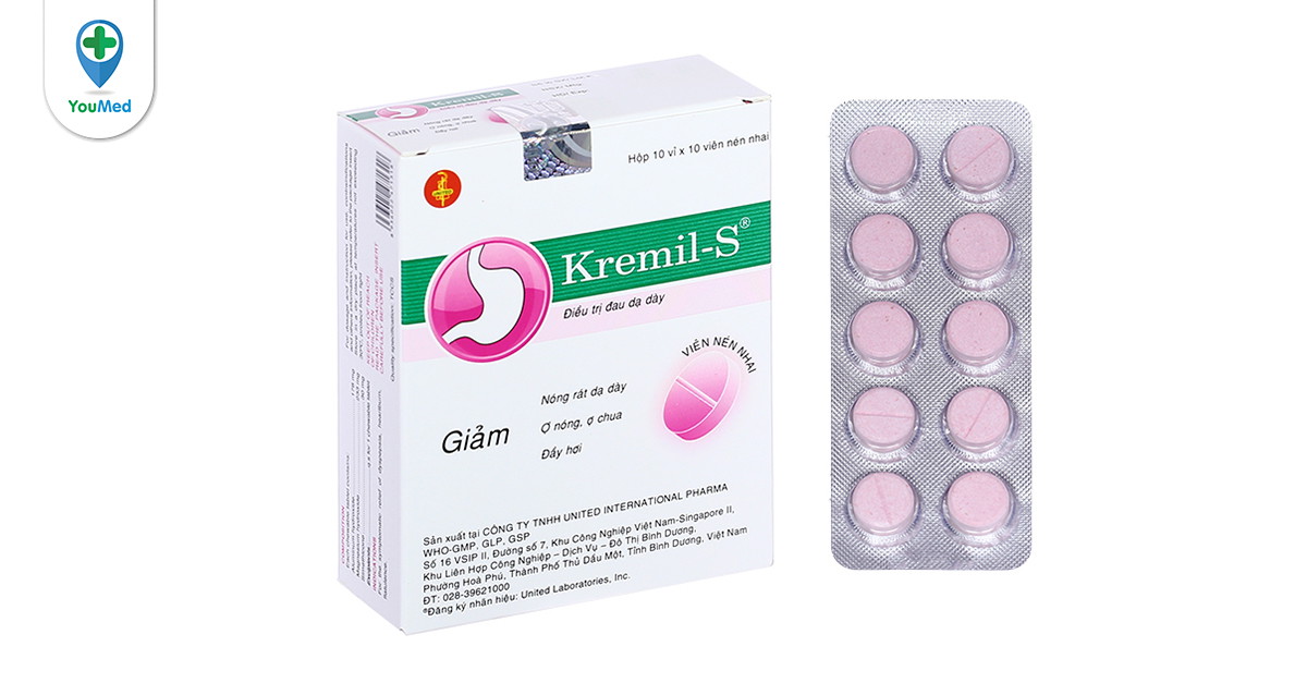Thuốc Kremil-S được sử dụng để điều trị những bệnh gì về đau bao tử và dạ dày?
