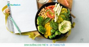 Dinh dưỡng cho trẻ 18 đến 24 tháng tuổi