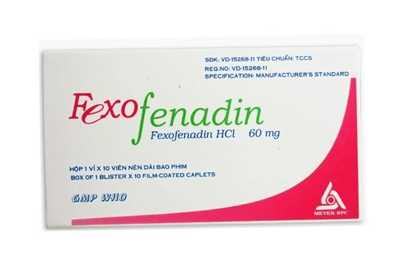 Thuốc Fexofenadine được dùng để điều trị dị ứng