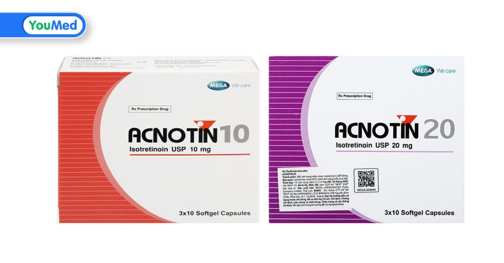 Thuốc Acnotin (isotretinoin): Thuốc trị mụn trứng cá nặng