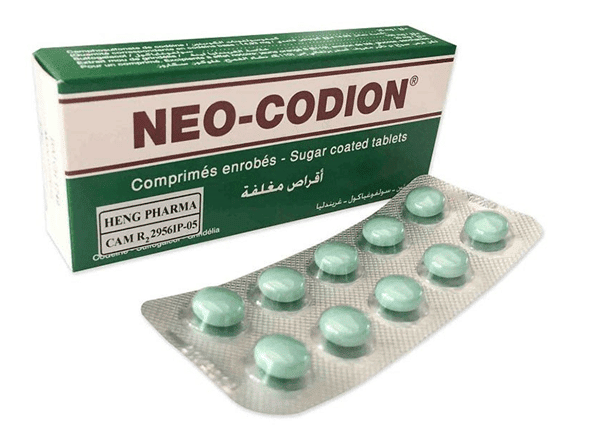 Thuốc ho Neo Codion có dạng viên nén