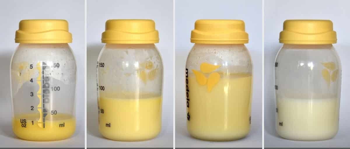 Hình ảnh so sánh sữa non và sữa trưởng thành