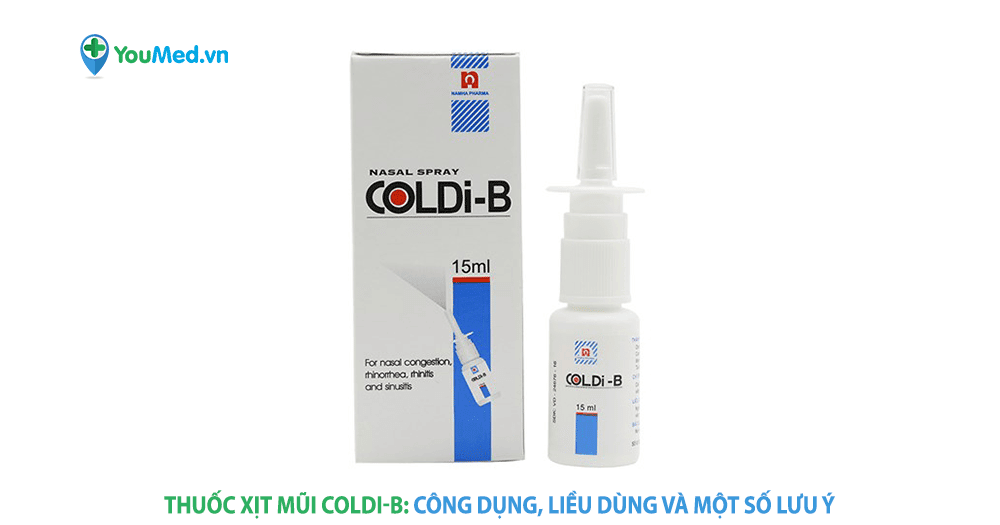 Thuốc xịt mũi Coldi B: Công dụng, cách dùng và lưu ý