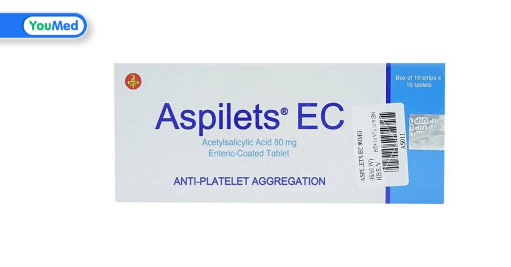 Thuốc Aspilets EC (aspirin): Công dụng, cách dùng và những điều cần lưu ý