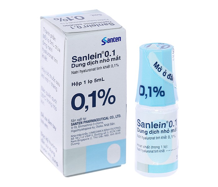 Thuốc nhỏ mắt Salein 0,1% 5 ml