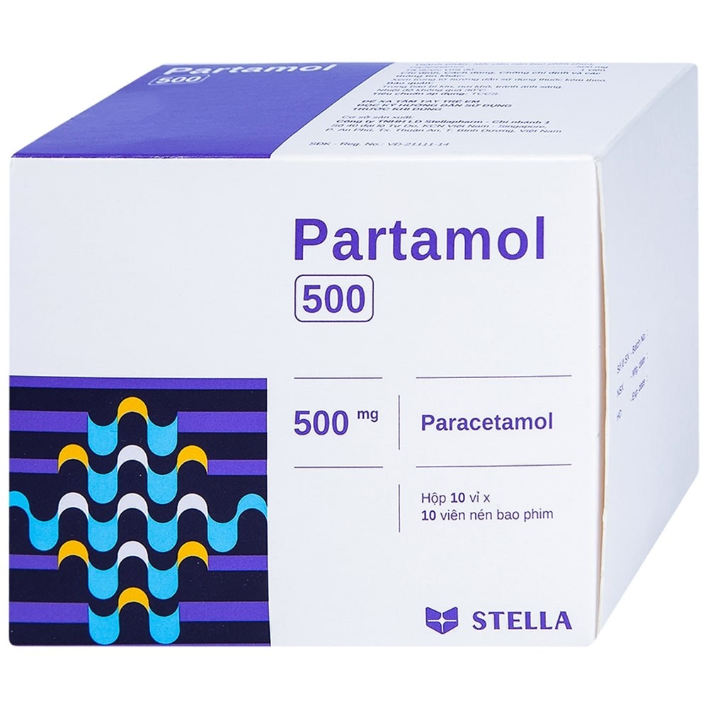 Thông tin về thuốc hạ sốt giảm đau Partamol