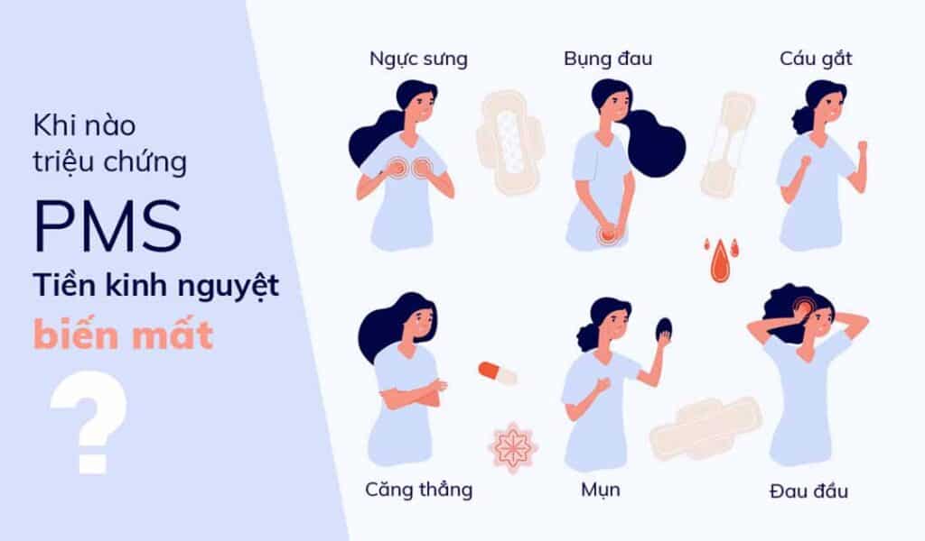 Nhiều triệu chứng sẽ xuất hiện vào trước những ngày hành kinh của phụ nữ