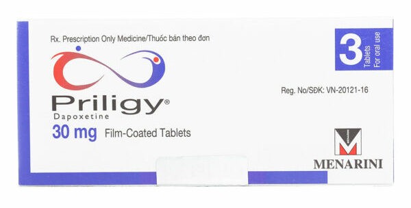 Thuốc Priligy chứa Dapoxetin 30mg là thuốc bán theo đơn