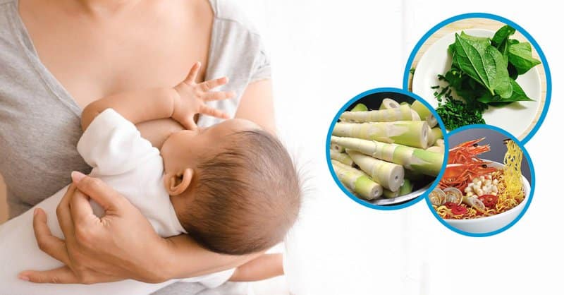 Các loại thực phẩm có thể gây mất sữa Thực phẩm gây mất sữa