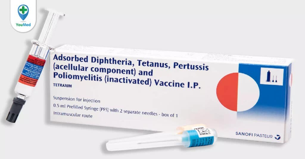 Vắc-xin 4 trong 1 Tetraxim 0.5 ml (Pháp)