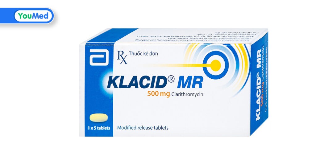 Thuốc Klacid MR 500 mg: Công dụng, liều dùng và những lưu ý khi sử dụng