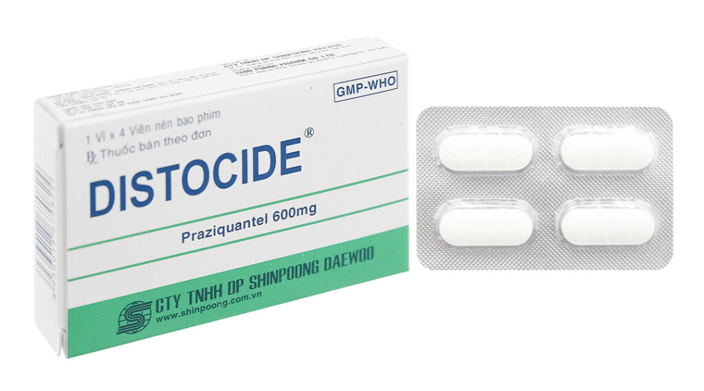 Thuốc tẩy giun Distocide (Praziquantel)