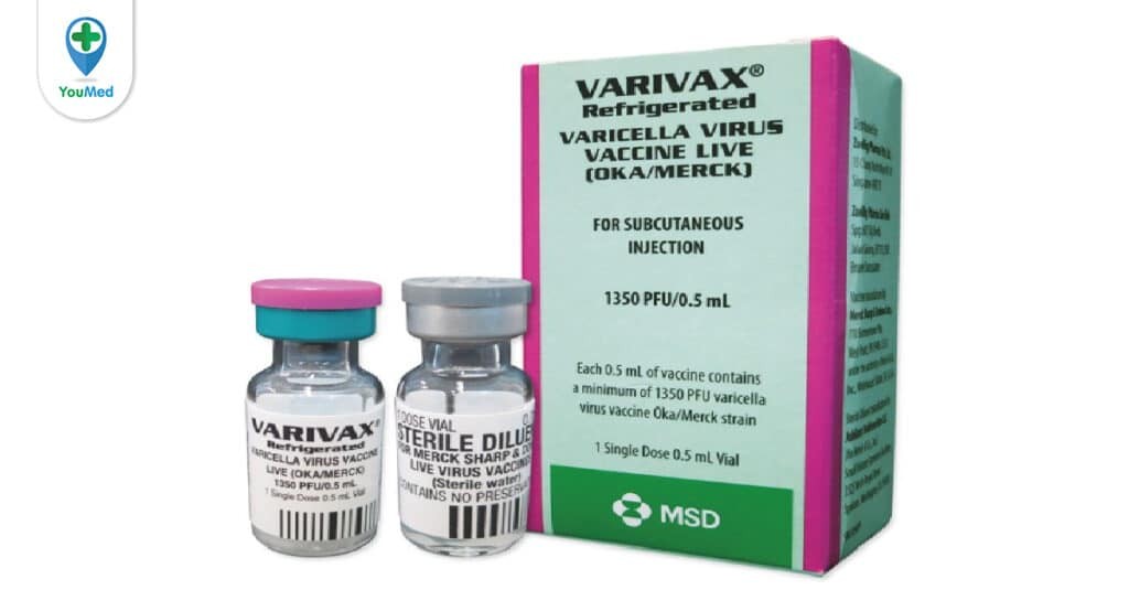 Vắc-xin thủy đậu Varivax (Mỹ): Giá, công dụng, liều dùng, tác dụng phụ