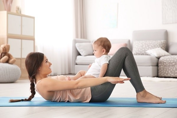 Tập thể dục là một cách giảm stress sau sinh