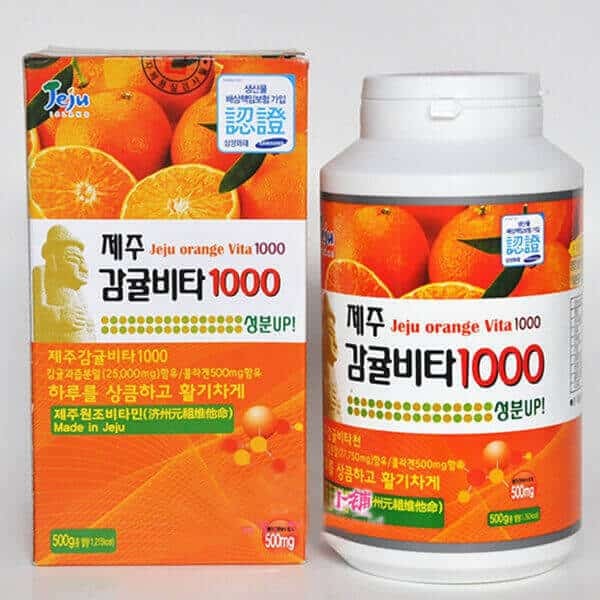 Thông tin về viên ngậm vitamin C Jeju Orange 500g