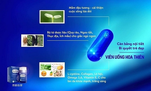 Viên uống trắng da Hoa Thiên