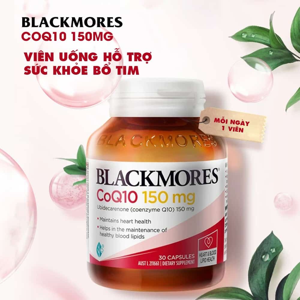 Blackmores CoQ10 150 mg là thuốc bổ trợ tim nổi tiếng từ Úc