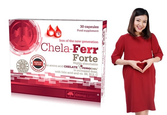 Thông tin cần biết về thuốc sắt cho bà bầu Chela Ferr Forte