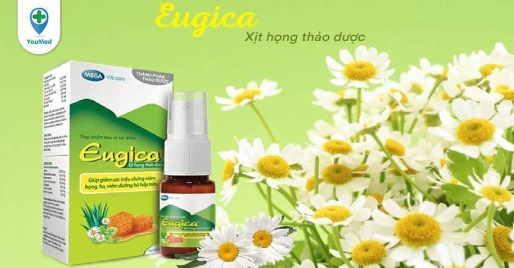 Xịt họng thảo dược Eugica: giá, công dụng và cách sử dụng