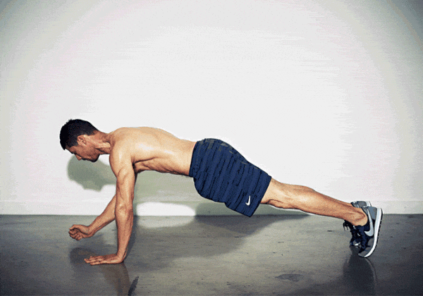 Plank To Push Up