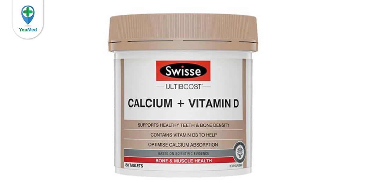 Swisse Viên Uống Bổ Sung Canxi & Vitamin D